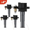 A-premium Engine Ignition Coil Packs Compatible With Subaru Impreza 2002 H4 2 0l Ej205 Turbo Only 4-pc Set