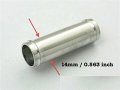 Autobahn88 Straight Aluminum Alloy Vacuum Hose Joiner Od 14mm