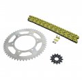 2007-2014 Fits Yamaha Wr450f Yellow Non O Ring Chain Sprocket Silver 13 52 120l