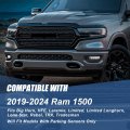 Auto Dynasty Full Led Light Bar Front Bumper Driving Fog Lamps With Switch And Bezels Compatible Ram 1500 19-24 Driver