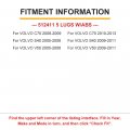 Ocpty New Wheel Hub Bearings Rear 5 Lugs Without Abs Compatible For S40 V50 C30 C70 2005-2012 With Oe 512411 Pack Of 1
