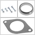 Aluminum Exhaust Manifold Header Gasket Set Compatible With 88-00 Honda Civic Crx Del Sol 1 5l 6l D15 D16 Sohc