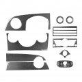 Fsfy Black Full Set Interior Trim Kit Dashboard Panel Gear Shift Decoration Cover 13pcs For Bmw Mini Cooper R50 R53 2006