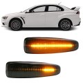 Nslumo Sequential Amber Led Side Marker Light For Mitsubishi Lancer Evolution X Mirage Outlander Sport Front Fender Turn Signal