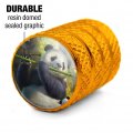 Panda Family Flute Valve Stem Caps For Tire Rim Wheel Aluminum Yellow
