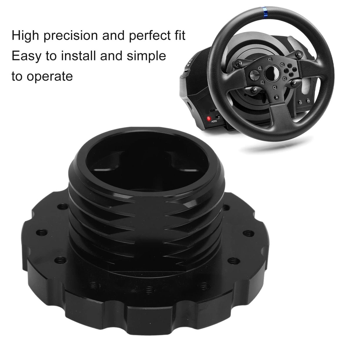 Steering Wheel Adapter Aluminum Alloy 73mm 2 87in Car Hub For Thrustmaster T300 T500 For Momo Sparco Luisi
