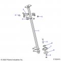 Polaris Atv Steering Post Assembly No Electric Power Eps Genuine Oem Part Qty 1