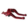 Red Cnc 6 Position Shorty Brake Clutch Lever For Suzuki Hayabusa Gsxr1300 1999 2000 2001 2002 2003 2004 2005 2006 2007 