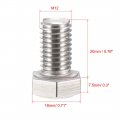 Uxcell M12x20mm Hex Bolts 304 Stainless Steel Hexagon Screw Bolt 5pcs