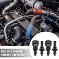 X Autohaux 9 89mm Sae To 10 5mm Straight Fuel Line Hose Quick Release Connector Disconnect Nylon 2 Set