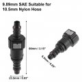 X Autohaux 9 89mm Sae To 10 5mm Straight Fuel Line Hose Quick Release Connector Disconnect Nylon 2 Set