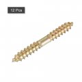 Uxcell 5x40mm Hanger Bolts 12pcs Double Ended Self-tapping Thread Wood To Dowel Screws For Connecting