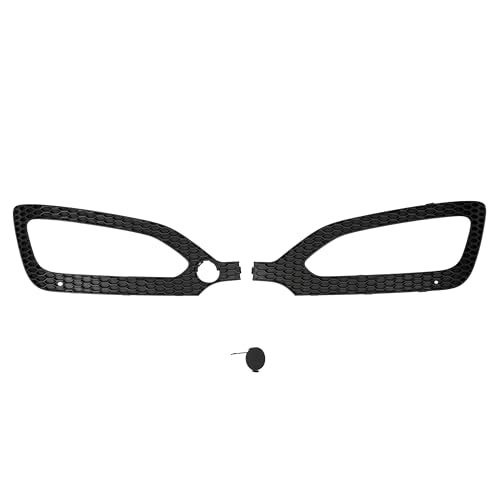 Hecasa Pair Fog Light Trim Cover Bezel For 2013-2016 Hyundai Santa Fe Sport Lamp Hole Insert Panel Left And Right Replacement