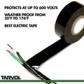 Black Electrical Tape Giant 3 Pack Each Roll Is 4 X 30 High End Industrial Grade Rated To 176 Degrees 600 Volts Waterproof