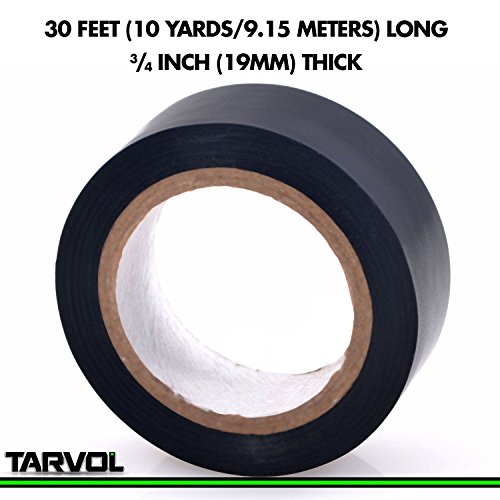 Black Electrical Tape Giant 3 Pack Each Roll Is 4 X 30 High End Industrial Grade Rated To 176 Degrees 600 Volts Waterproof
