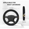 Foruidea Bee Car Steering Wheel Cover Neoprene Automotive Anti Slip And Sweat Absorption Auto Wrap Fit Most Cars 15 Inch