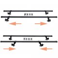 Sr1001 56 Roof Rack System All-in-one For Most Vehicles Rain Gutters 130 Lb Capacity See Fitment
