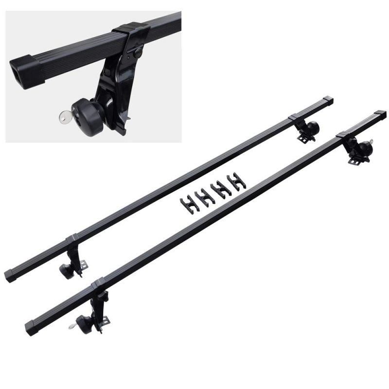 Sr1001 56 Roof Rack System All-in-one For Most Vehicles Rain Gutters 130 Lb Capacity See Fitment