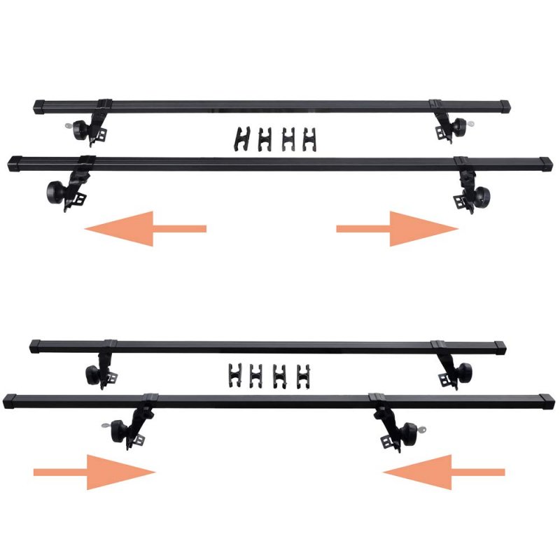 Sr1001 56 Roof Rack System All-in-one For Most Vehicles Rain Gutters 130 Lb Capacity See Fitment