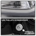 Acanii For 2010 2011 2012 2013 Toyota 4runner Limited Sr5 Chrome Housing Headlight Headlamp Assembly Left Driver Side