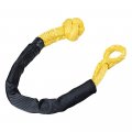 2x Red Yellow Synthetic Winch Rope Soft Shackle 38 000lbs Towing Straps Wll 7 5 Tons
