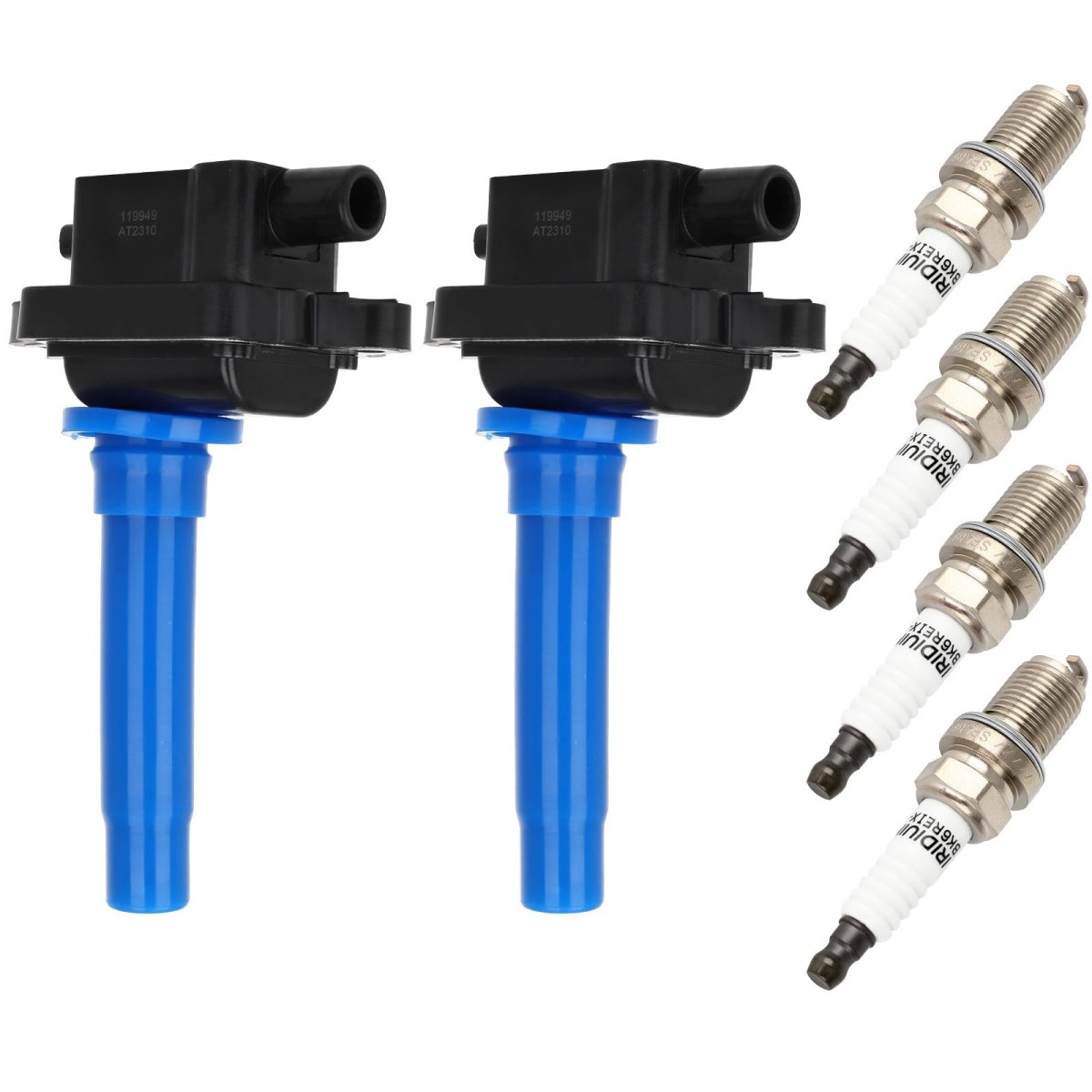 Fits 1995-20 For Kia Sportage 2 0l L4 Ignition Coil Packs 2-pins Uf283 2 Coils With 4 Iridium Spark Plugs Pack
