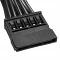 Uxcell 6 Pin To 3 Sata Power Cable Adapter For Hard Drive Black