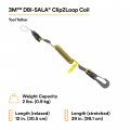 3m Ext-c2lcoil-10pk Dbi-sala Fall Protection For Tools Clip2loop Coil Tether Small Objects Swivel Snap Any D-ring Attachment