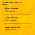 3m Ext-c2lcoil-10pk Dbi-sala Fall Protection For Tools Clip2loop Coil Tether Small Objects Swivel Snap Any D-ring Attachment