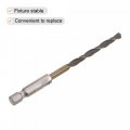 Uxcell High Speed Steel Hex Shank Twist Drill Bit 4 5mm Drilling Dia With 1 Inch 97mm Length