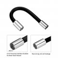 Uxcell Foaming Extension Tube Faucet Lengthen Extender Sink Drain Bathroom Flexible Water Hose Adapter Black 30cm