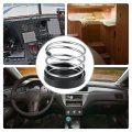 X Autohaux 2pcs Dashboard In Dash Car Cup Holder Bottle Drink Waterholder Front Cup Holders Black Silver Tone Universal For