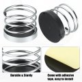 X Autohaux 2pcs Dashboard In Dash Car Cup Holder Bottle Drink Waterholder Front Cup Holders Black Silver Tone Universal For