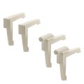 T 8687 Tilt Key And Corner Set For Screen Frames White Nylon Plastic 4 Pack 