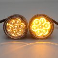 Httmt- Rear Clear Running Brake Turn Signal Glossy Black Indicator Light Compatible With H-d Xl 883 1200 92-17 P N