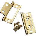Brass Plated Non-mortise Hinges 3 4 X 15 16 2-1 2 Pair 