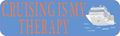 10in X 3in Cruising Is My Therapy Cruise Ship Magnet Magnetic Vehicle Sign By Stickertalk 