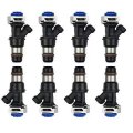 8pcs 4 Holes New Fuel Injector Rebuild Kit For 2003-2007 Chevy Express 1500 5 3l Replace 17113553 25317628 