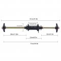 32 Rear Axle Complete Kit 81cm Assembly Direct Replacement Carrier Wheel Hub Go Kart For 110 150 200cc Atv Quad Bike