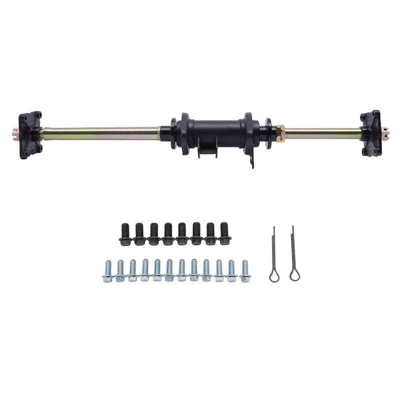 32 Rear Axle Complete Kit 81cm Assembly Direct Replacement Carrier Wheel Hub Go Kart For 110 150 200cc Atv Quad Bike