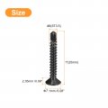Uxcell 6 X 1 Sheet Metal Screws 100pcs Black Oxide 410 Stainless Steel Flat Head Phillips Drive Self Drilling