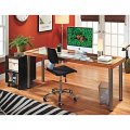 28 Tall Office Height Single Table Leg Polished Chrome