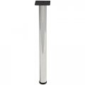 28 Tall Office Height Single Table Leg Polished Chrome 