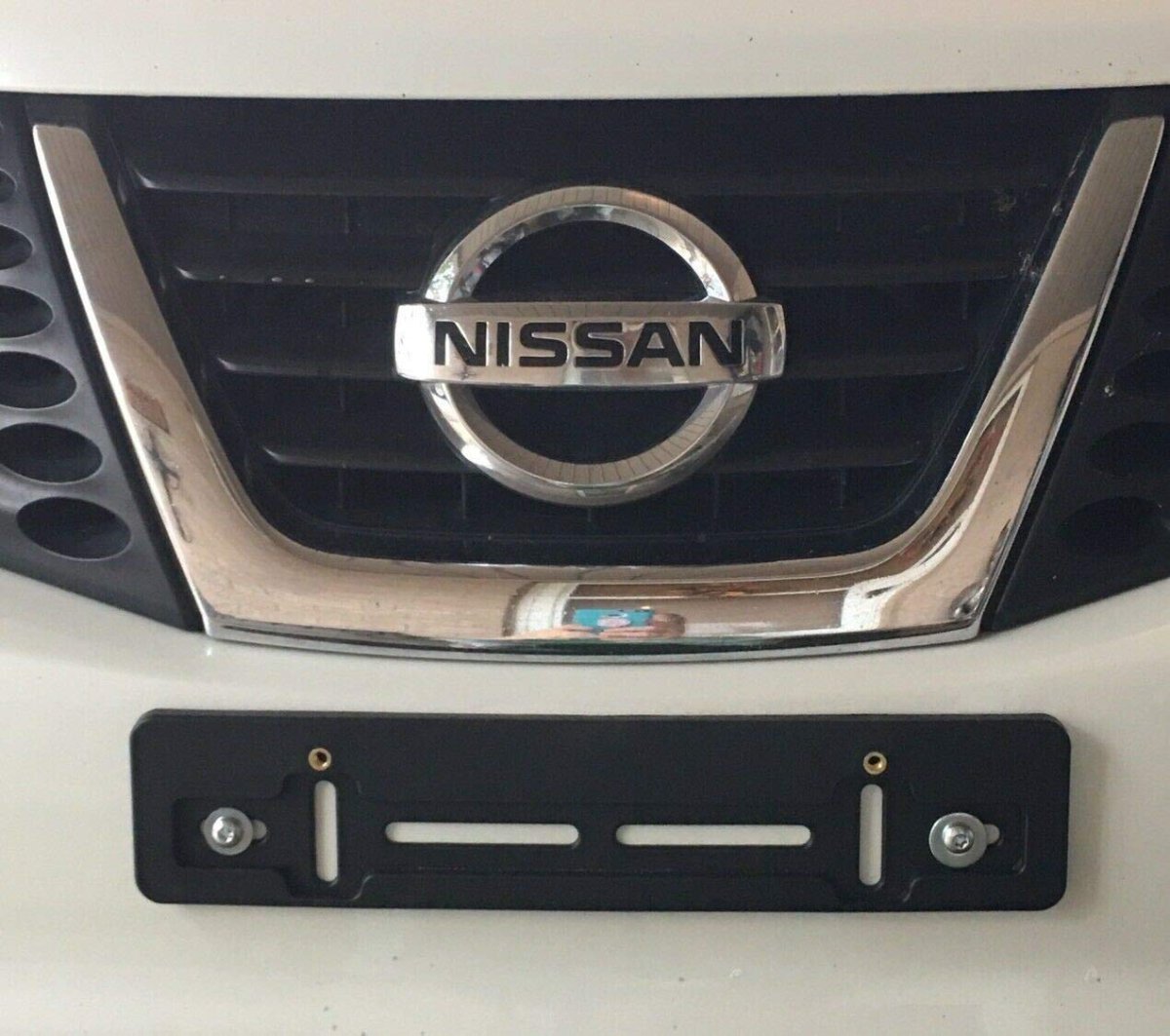 Front License Plate Bracket For Nissan All Models 4 Pack Flat Bumper Mounting Adapter Kit With Screws And Nuts 2 5 In X 12