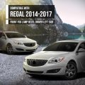 Front Left Bumper Grille Fog Light Bezel Lamp Trim For Buick Regal 2014 2015 2016 2017 Chrome Black Part Number 23142357