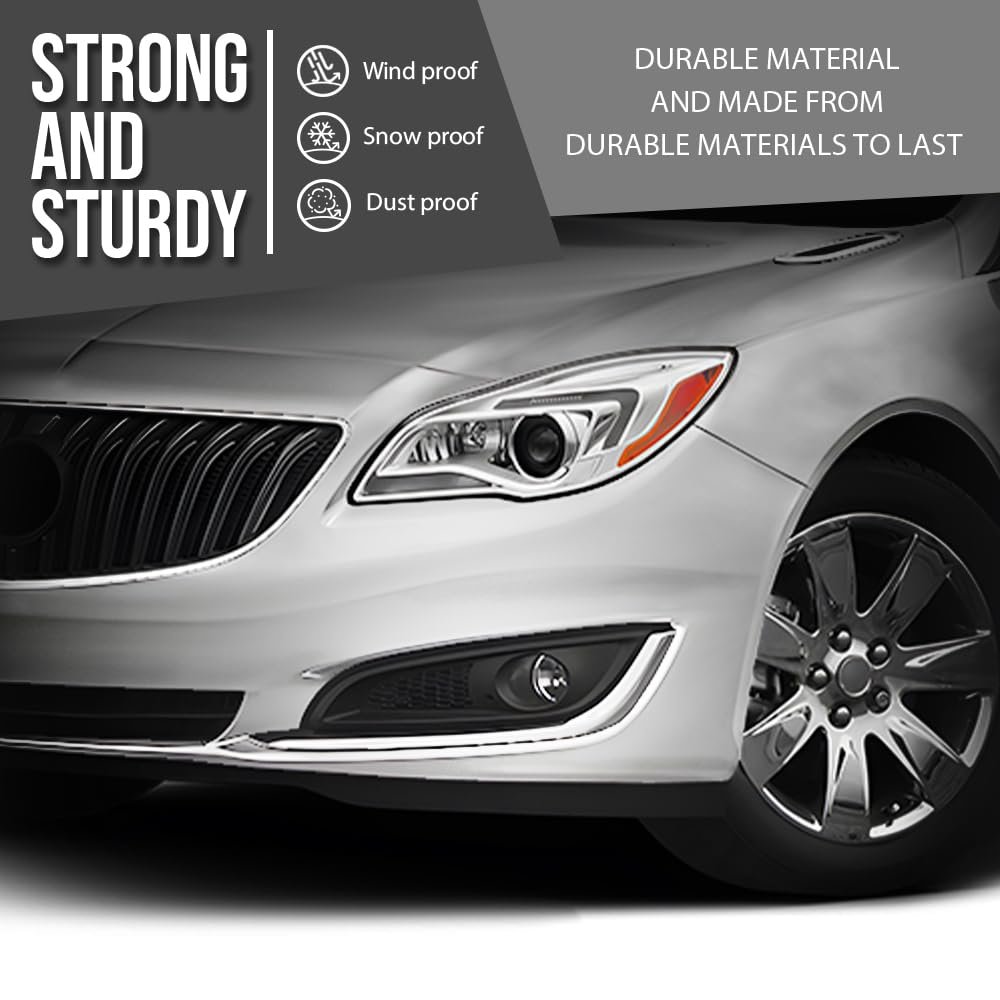 Front Left Bumper Grille Fog Light Bezel Lamp Trim For Buick Regal 2014 2015 2016 2017 Chrome Black Part Number 23142357