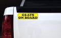 Stickertalk Happy Goats On Board Vinyl Sticker 10 Inches By 3 
