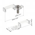 Uxcell Led Strip Mounting Brackets Fixing Clips Clamps Holder For 5050 With Screws 10mm Wide Waterproof Transparent Nylon Pack
