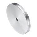 V-type Pulley 7mm Bore 80mm Outer Dia Single Groove Aluminum Alloy For Motor Shaft Drilling Machine 6mm 1 4 Pu Shape Belt 