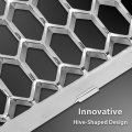 G-plus Chrome Front Mesh Grille Honeycomb Insert Trim Compatible With Jeep Grand Cherokee 2014-2016 68143074ad